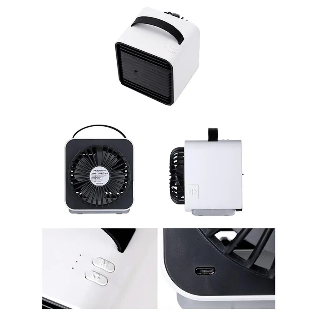 

Portable Mini USB Charge Cooling Fan Air Conditioner Purifier Cooler Humidifier with Light USB Portable Air Conditioner