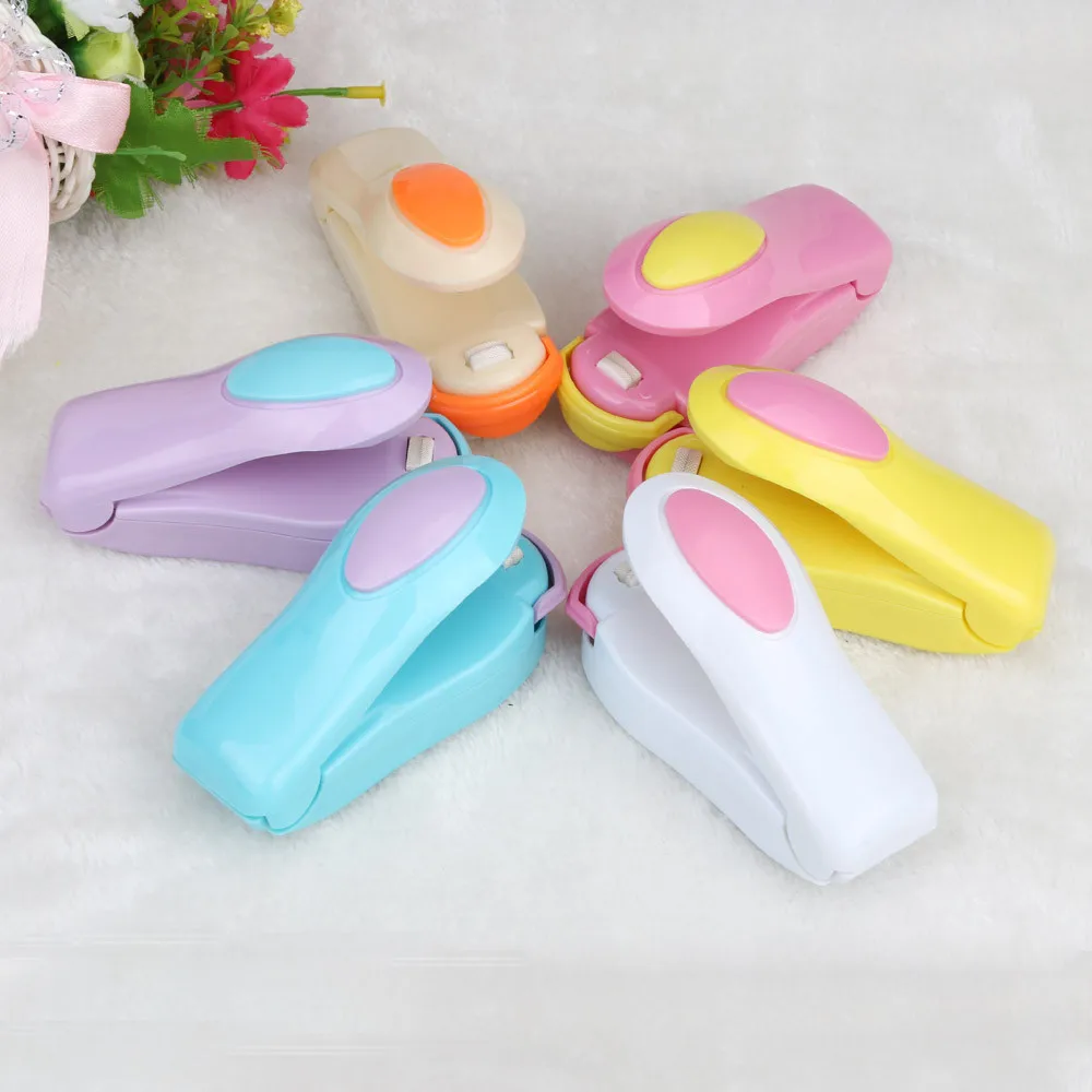 

HOT best Portable Mini Sealing Household Machine Heat Sealer Capper Food Saver For Plastic Bags Package Mini Gadgets #W