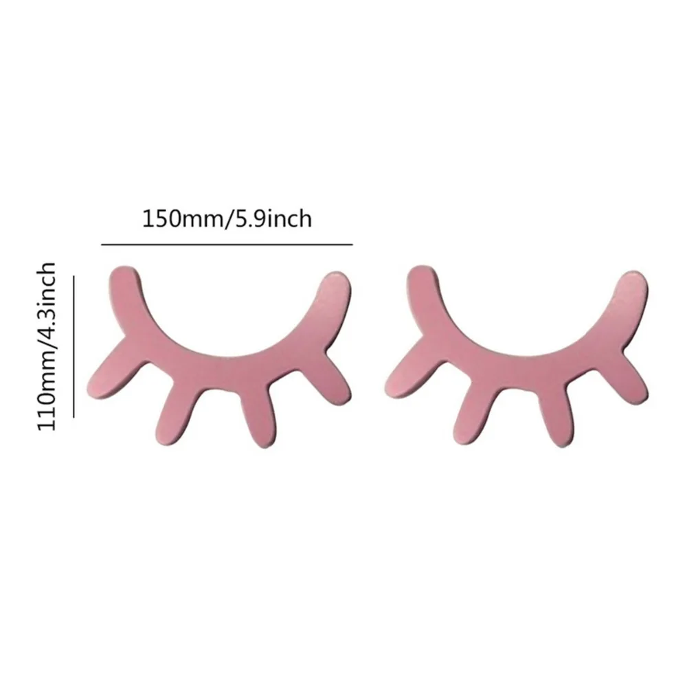

3D Eyelash Nordic Style Wood Wall Stikers Eye Lash Wall Stick Selfadhesive Background Home Decor Children Kids Baby Room