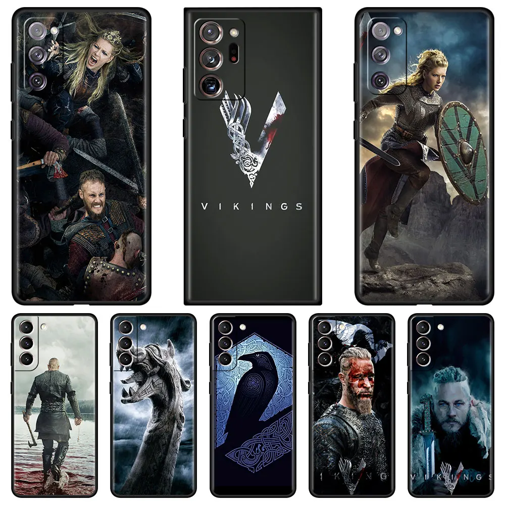 

Vikings Ragnar Lothbrok Fitted Capa for Samsung S21 S20 FE Soft Phone Case For Galaxy S10 S9 S8 Plus S10e S7 Edge Tpu Cover