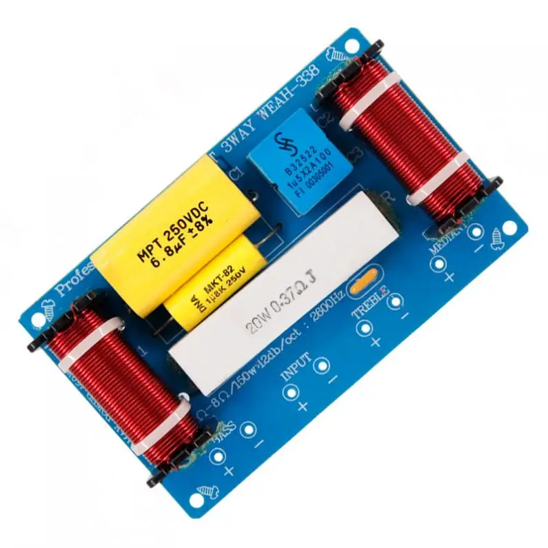 

Динамик 120 Вт, 3-полосный аудио-разделитель частоты, громкий динамик, 3-компонентный кроссовер, фильтры для динамиков s