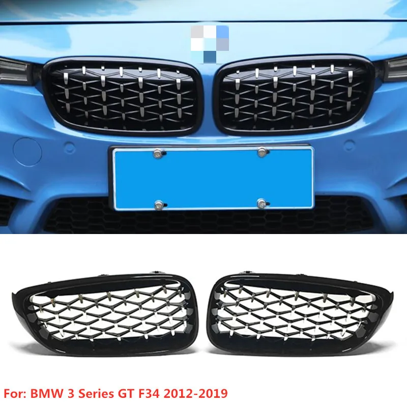 Алмазная решетка F34 из АБС пластика для BMW 3 Series GT Gran Туризм 318d 320i 328i 330i 335i 340i 325d