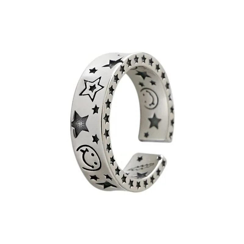 Кольцо для женщин и девушек змея улыбка модная мужская бижутерия винтажное