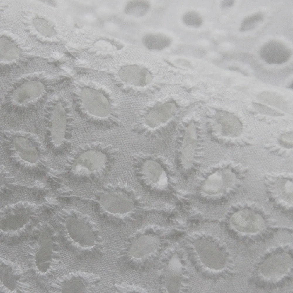 

Spring New Arrival Women Hollow Out Back Embroidery Shirt Pattern Knot Design Single Breasted Dress White FS0934