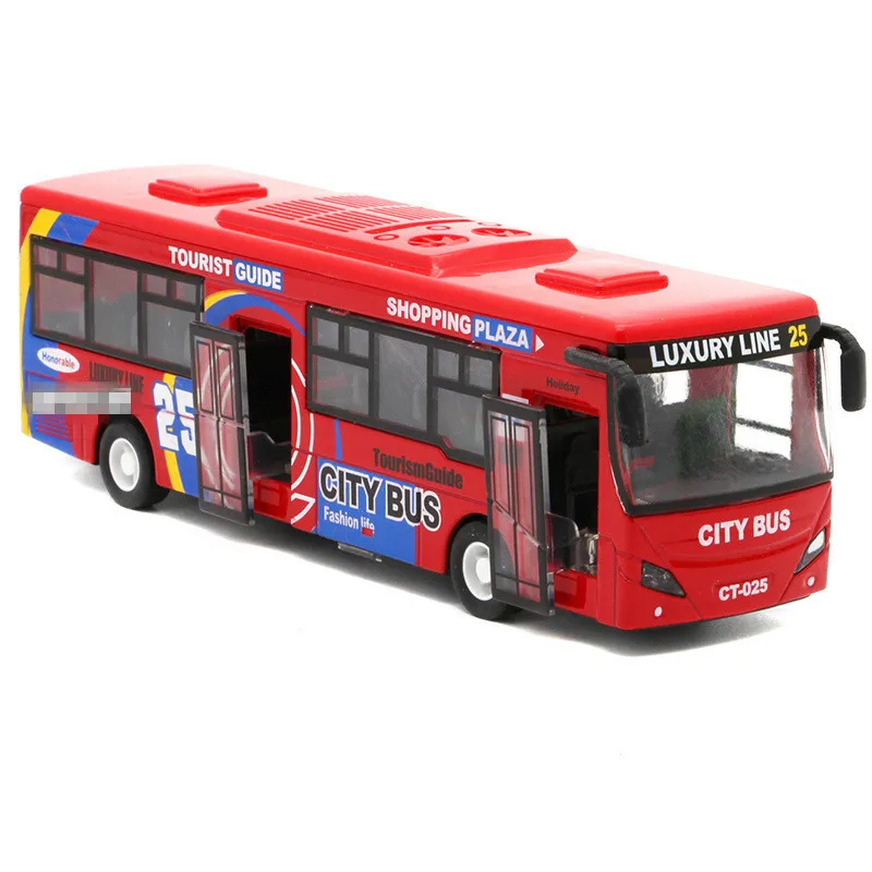 1:32 Модели автомобилей из сплава высокий симулятор городского автобуса