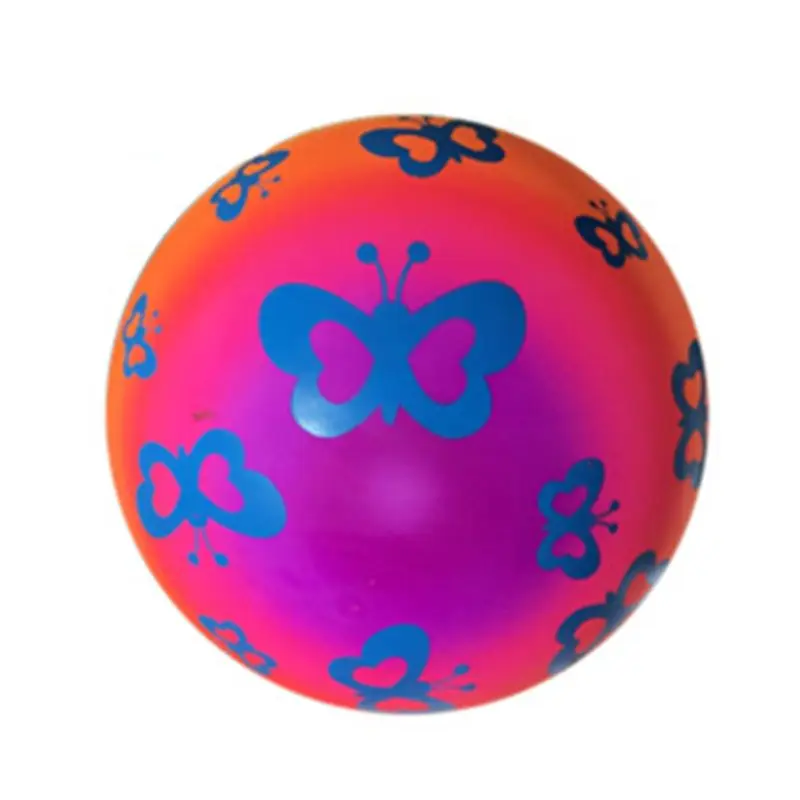 

N7ME Rainbow Inflatable Ball Football Rubber Ball Beach Pool Play Early Education Gifts Soft Toys For Children