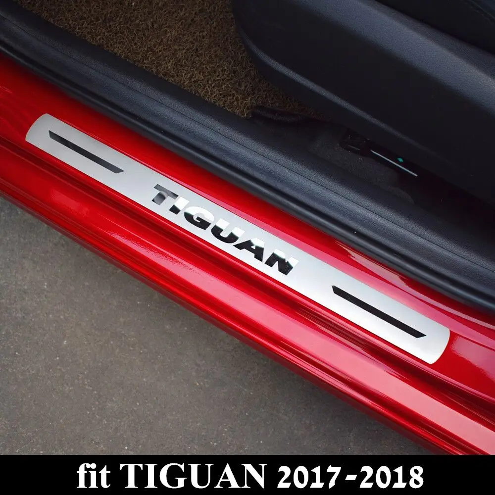 Новая Накладка на порог автомобильного стайлинга TIGUAN накладка дверь из