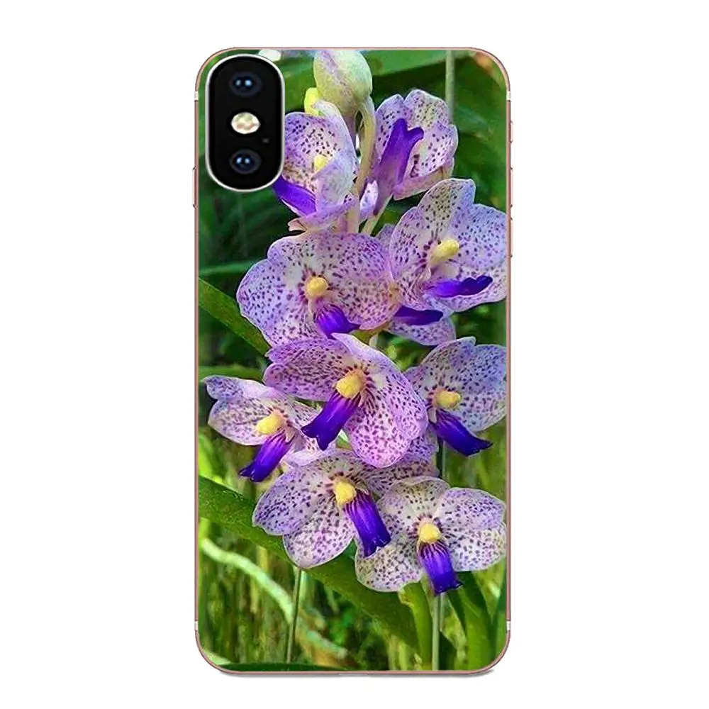 Цветной чехол из ТПУ с изображением орхидеи для Galaxy J1 J2 J3 J330 J4 J5 J6 J7 J730 J8 2015 2016 2017 2018