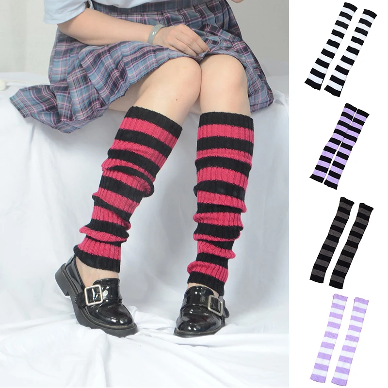 

Leg Sleeve Autumn Cute Hosiery Knit Sock Leg Warmers Stretch Calf-length Sock Knee-length Cool Hipster Warm Knit Sock Fashion