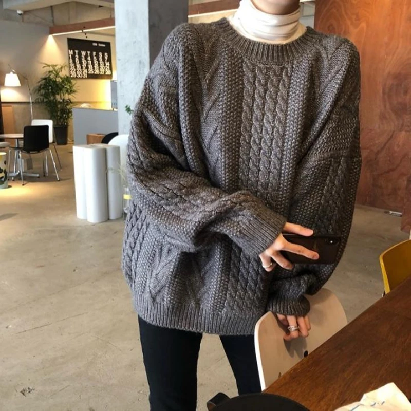 KINOMI Осень Зима теплые женские свитера пуловер корейский стиль минималистичный