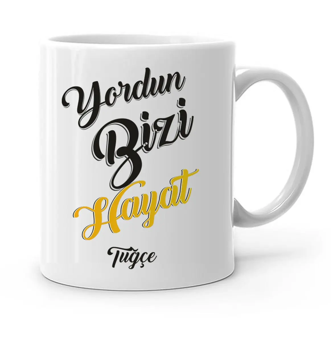 

Персонализированные Yordun нам жизнь дизайн белая кружка Bardak-1