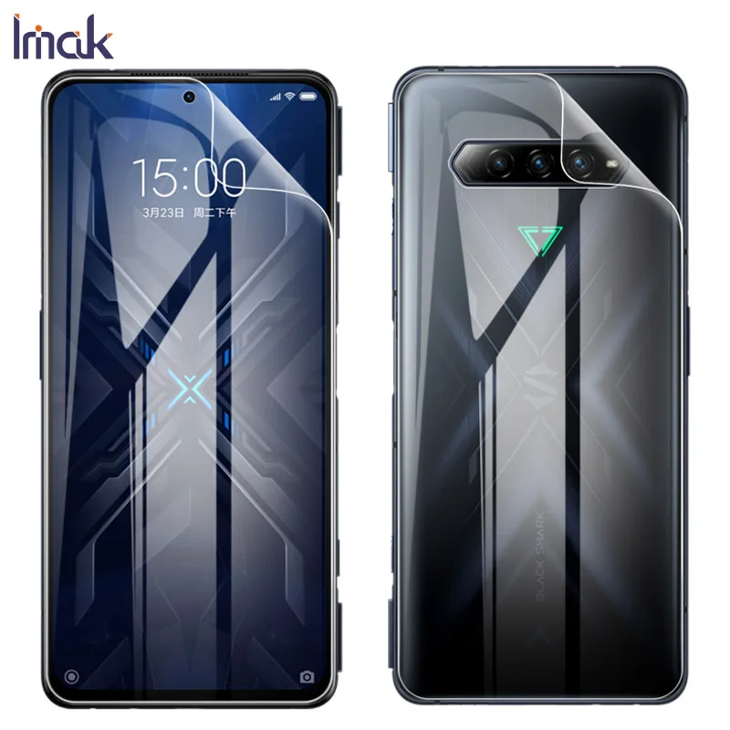 

For Black Shark 4 Pro Protector IMAK 2PCS Transparent Smooth 3D Full Cover Hydrogel Film for Black Shark 4 Screen Protector
