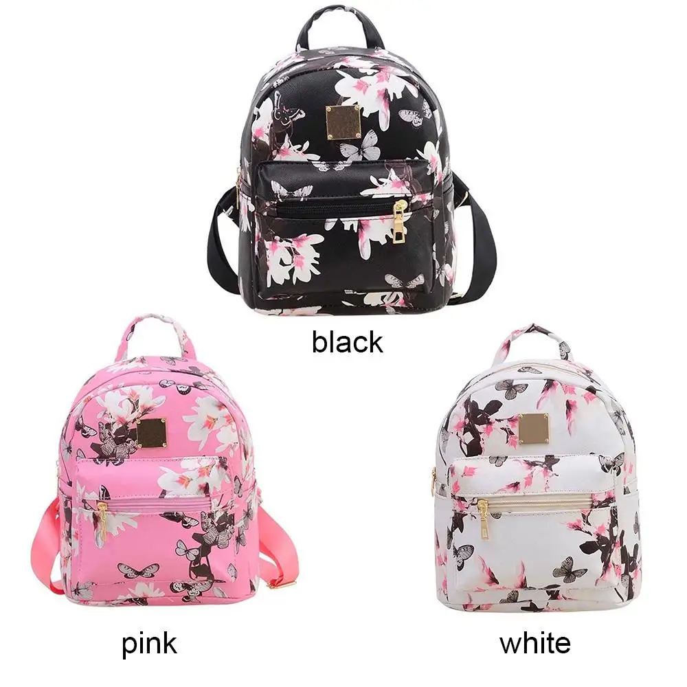 Прочный износостойкий рюкзак из искусственной кожи 3 цветов маленький школьная