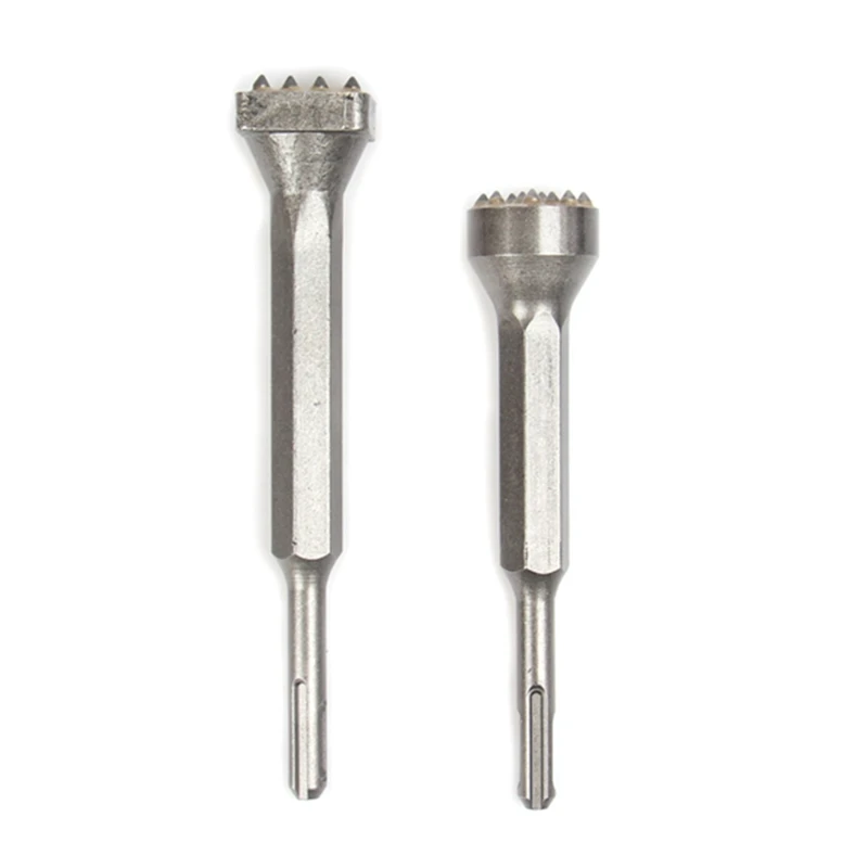 

185x35mm /160x35mm Steel Material Chiseling Hammer Square Shank One-piece 12-point Round Head Slot Chisel Hammer