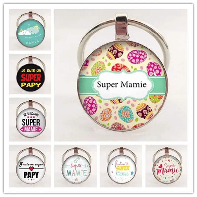 Новинка популярный брелок для ключей мэми с узором подарок бумажная круглая