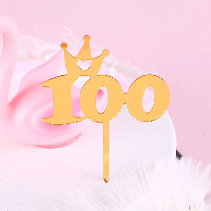 Дети 100th день рождения торт Топпер Маленький Медведь кекс топперы детские Душ