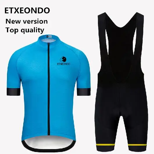 bib kits Новое издание! Одежда для велоспорта Etxeondo, летняя одежда для велоспорта, комплекты из Джерси с коротким рукавом, профессиональная быстросохнущая мужская команда MTB, велосипедная одежда - Цвет: bib kits