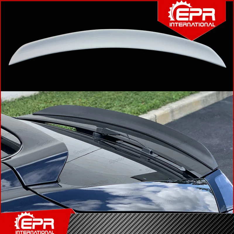 

For Honda Civic FK7 FK8 5Door Hatchback HK Type Glass Fiber Spoiler Trim Body Kit Racing Tuning FRP Unpainted Wing Ducktail Lip