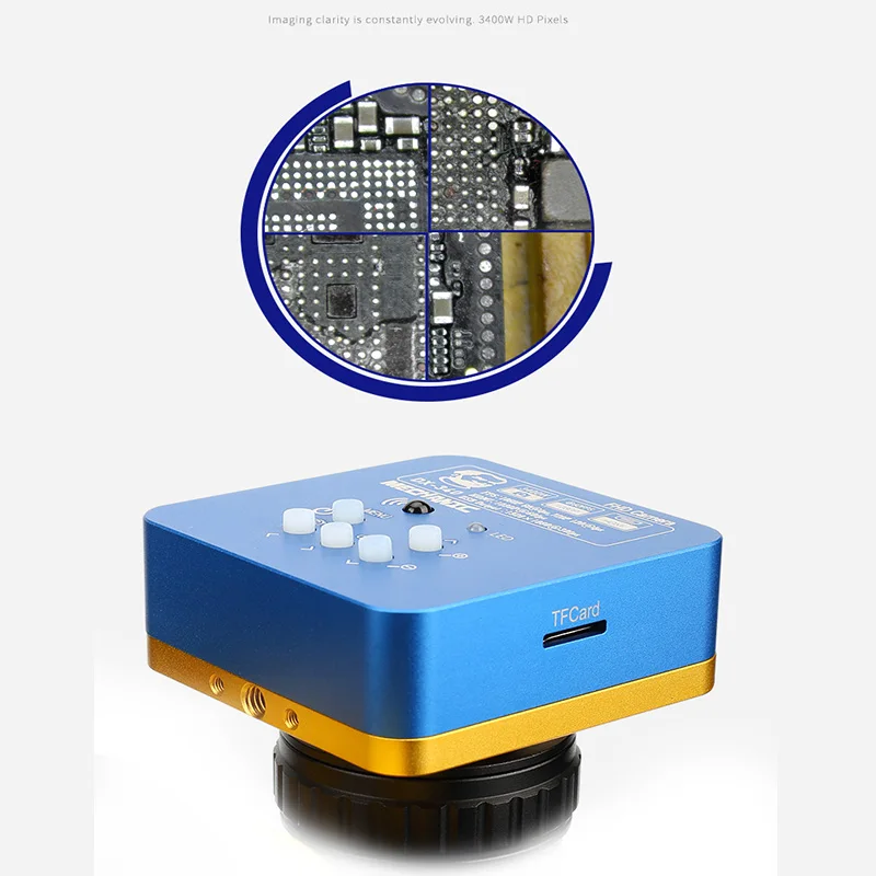MECHANIC Microscope Camera DX-340 34 Million Pixel Industrial Grade HDMI USB Simultaneous Output motherboard Chips Phone | Инструменты