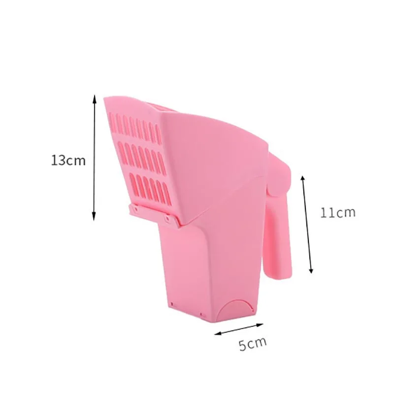 

Integrated Cat Litter Shovel Kitten Litter Scooper With Waste Bags Portable Plastic Pet Picker Pet Cat Cleaning Supplies