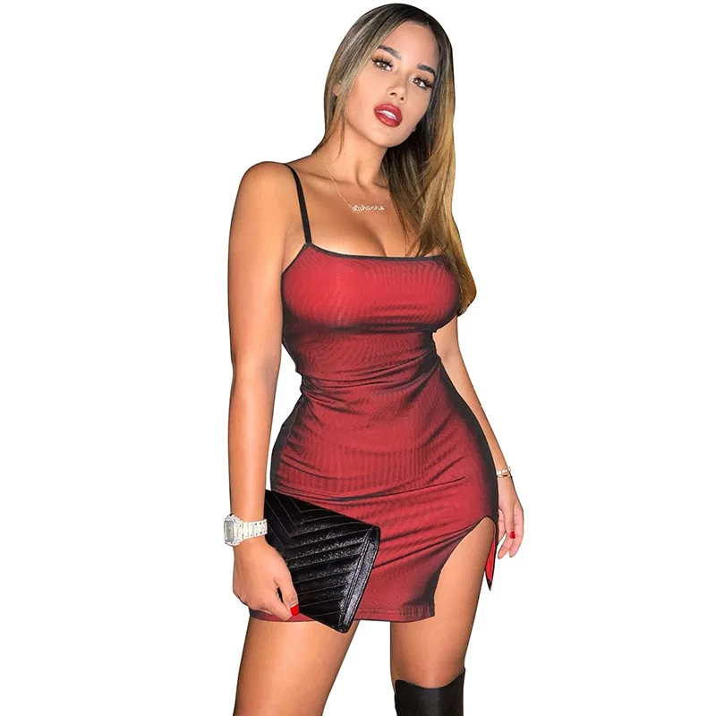 

Summer Dresses Women's Sling One-word Collar Fashion Trim Fork Bag Hip Dress Girl Plus Size Dress Off The Shoulder Sexy & Club