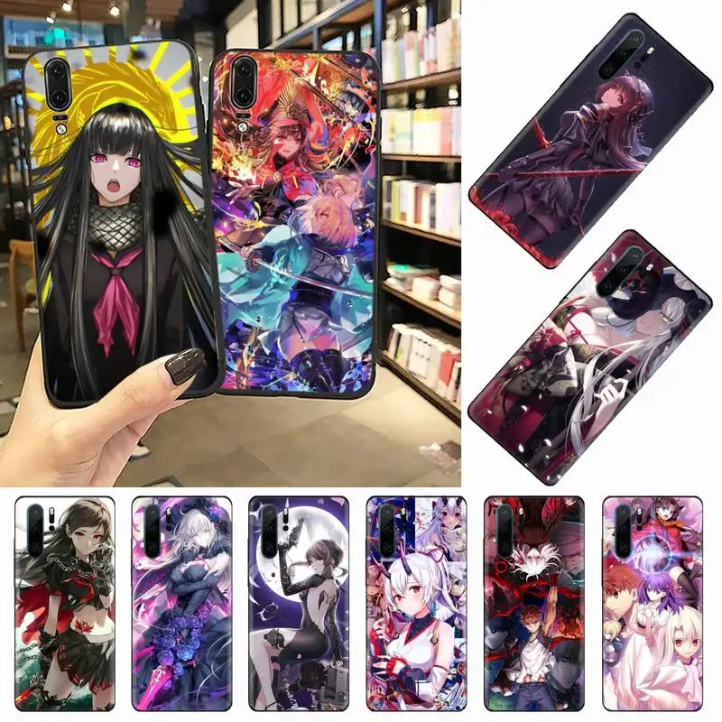 

Fate Series Grand Girl Anime Phone Case For Huawei honor Mate 10 20 30 40 i 9 8 pro x Lite P smart 2019 nova 5t
