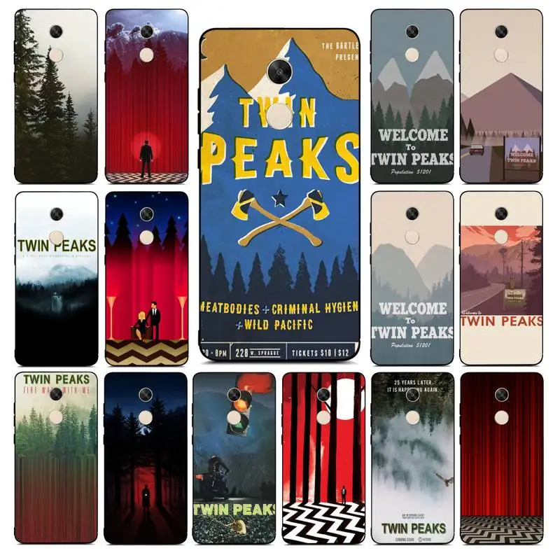 

MaiYaCa Welcome To Twin Peaks Phone Case For Redmi Note 7 8 5 9 pro 8T Xiaomi mi 4X 5plus 6 7A 8