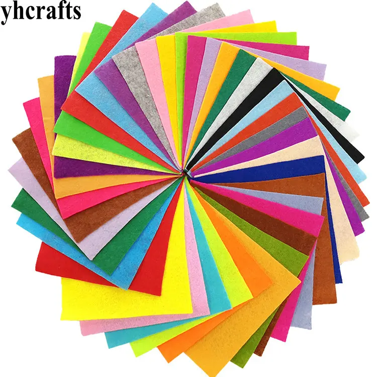 40PCS/LOT.A4 1mm 40 color Felt sheets Non-woven fabric cloth Creativity developing Crafts material Early learning educational | Игрушки и