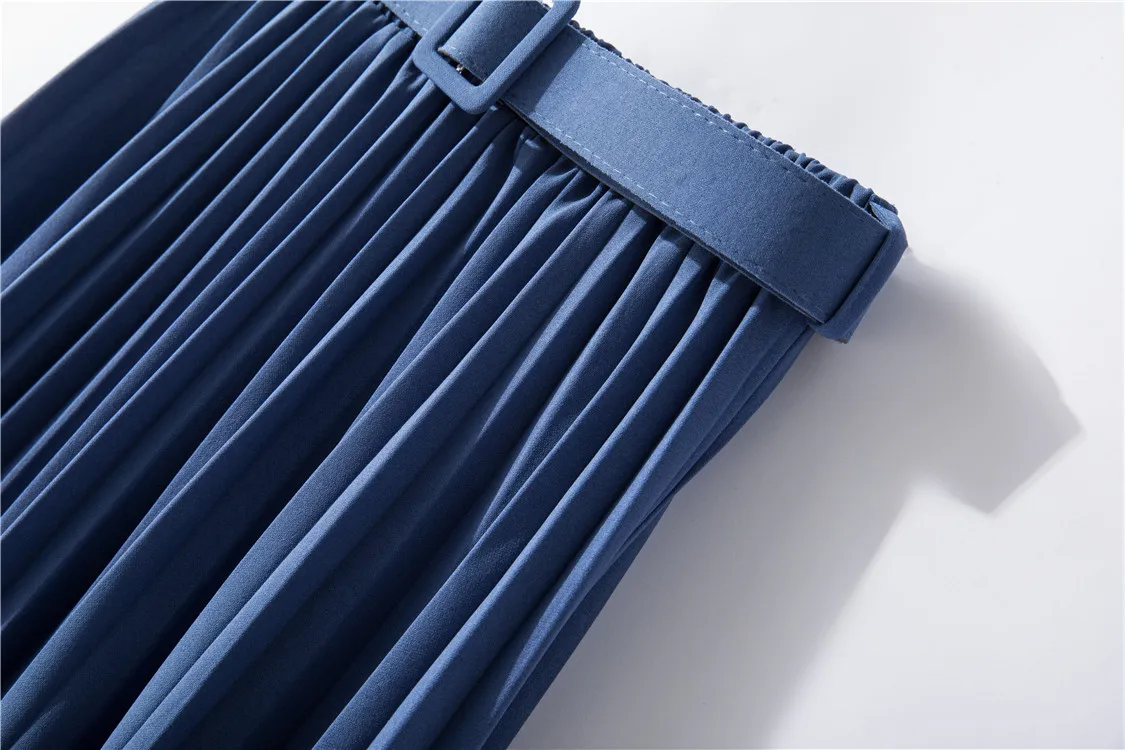 2020 Весенняя женская винтажная длинная юбка трапециевидной формы с высокой