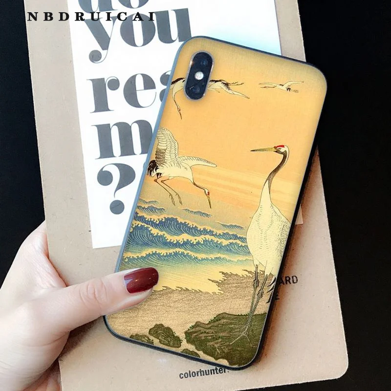

NBDRUICAI Japanese style Art Japan High Quality Phone Case for iPhone 11 pro XS MAX 8 7 6 6S Plus X 5 5S SE XR case