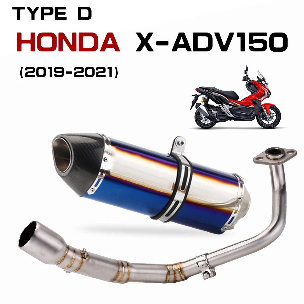 

Slip on for honda X-ADV 150 x adv150 motorcycle exhaust modified front stainless 51mm middle connecting tube
