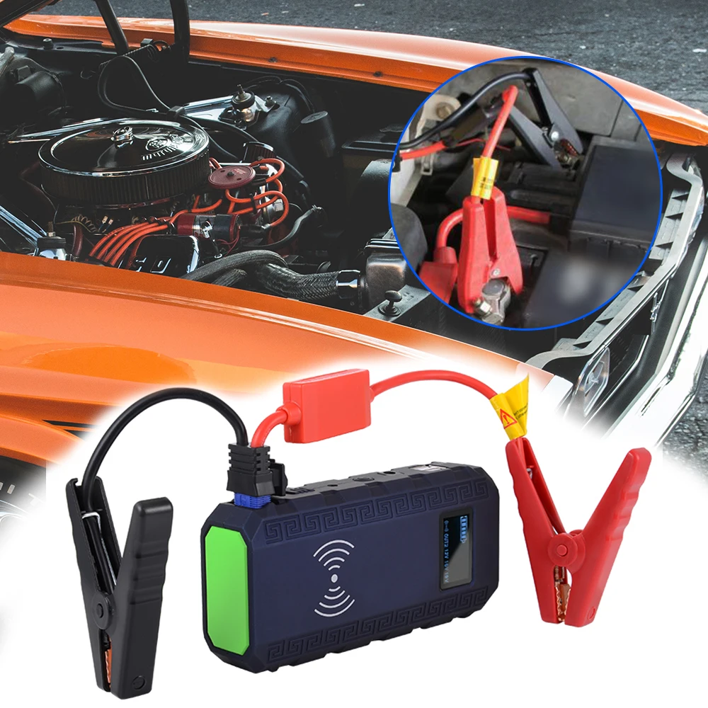 Car Jump Starter Power Kit Auto Emergency Bank LED Light USB SOS Booster Charger Supply Battery input output | Автомобили и