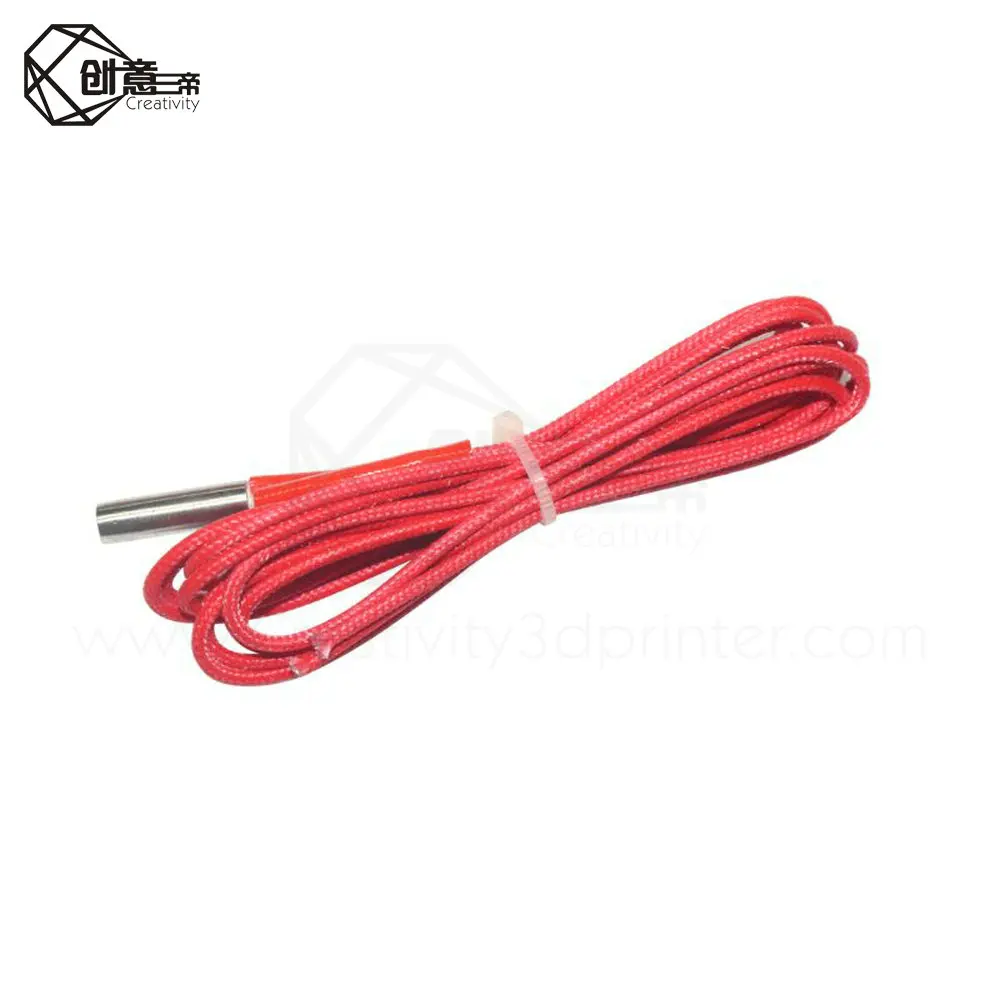 3D Print Part Heating Tube 6*20mm Red And Black Color 12V/24V 40W 1M Ceramic Cartridge For Extruder Extrusion Heater | Компьютеры и