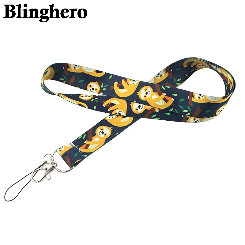 CA645 ленивый Ленивец ремешки крутой шейный ремень мобильный телефон КЛЮЧИ ID