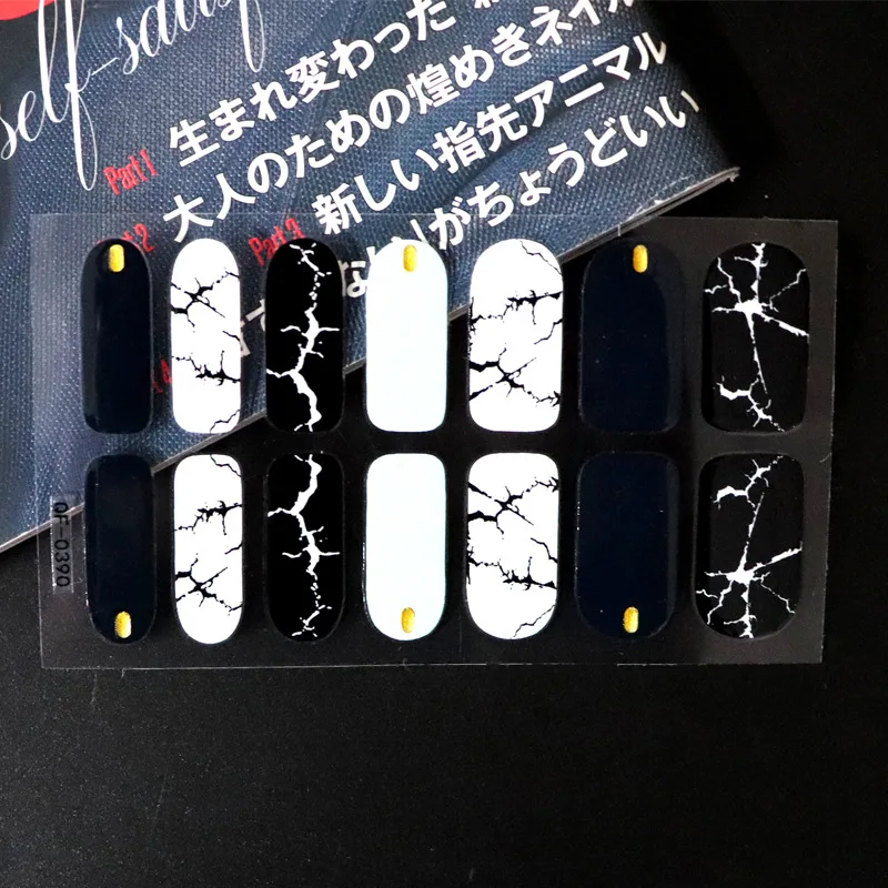 1 лист градиентные блестящие наклейки для дизайна ногтей лак полностью