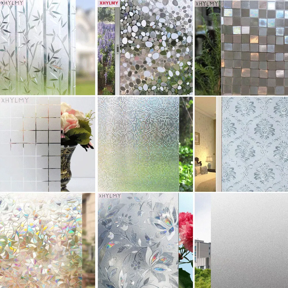 Офисные 3D лазерные радужные декоративные пленки для окон антиуф статическая