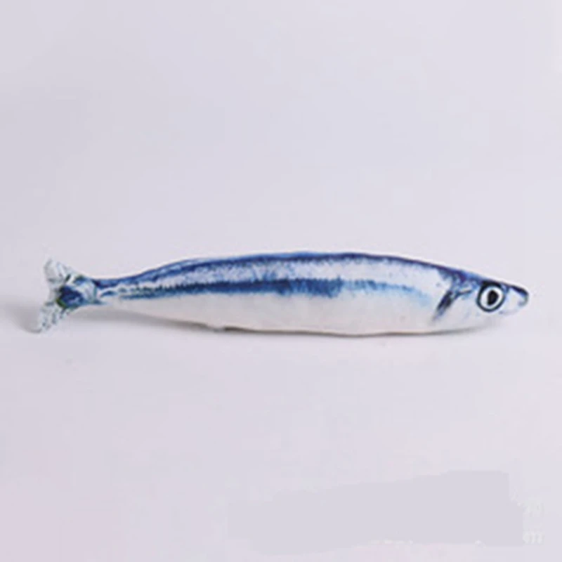 Игрушка для кошек в форме рыбы жесткая игрушка С Кошачьей Мятой оригинальная