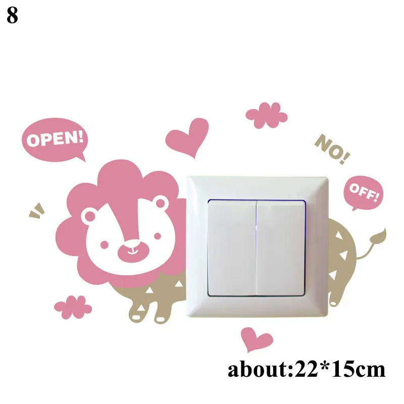 

Cute Removable Wall Sticker Cartoons Bedroom Decoration Wall Stickers Switch Sticker Funny Stickers Home Decorative Hot Sale