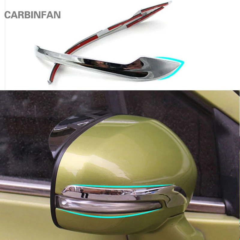 2pcs/Set for Suzuki Vitara 2016 2017 ABS Chrome Car side Rearview mirror cover trim Decorative strip Sticker Stylig C459 | Автомобили и