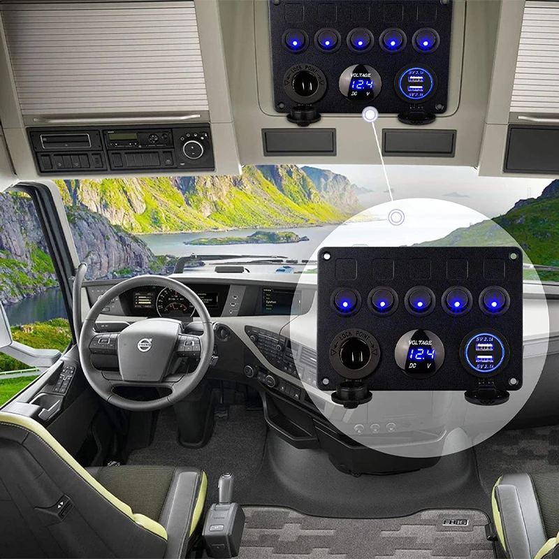 Автомобильный морской лодочный светодиодный клавишный переключатель