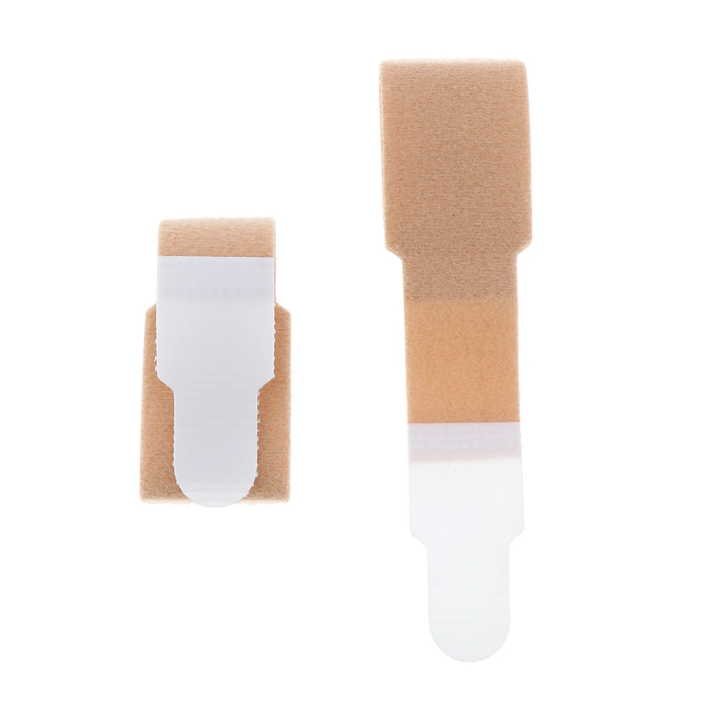 10pcs Toe Separator Splints Wrap Bandage Cracked Hammer Corn Corrector White / Black Skin for | Красота и здоровье