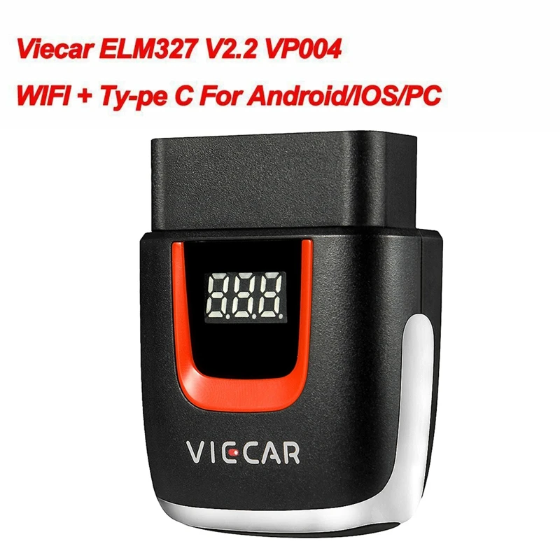 Viecar ELM327 V2.2 OBD2 считыватель кодов WIFI USB Type-C для Android/IOS сканер ELM 327 OBD Автомобильный