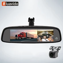 Bluavido 3 Cameras 4G Android car mirror video recorder GPS Navigation ADAS 2G RAM 32G ROM FHD 1080P Dashcam Rearview Mirror DVR