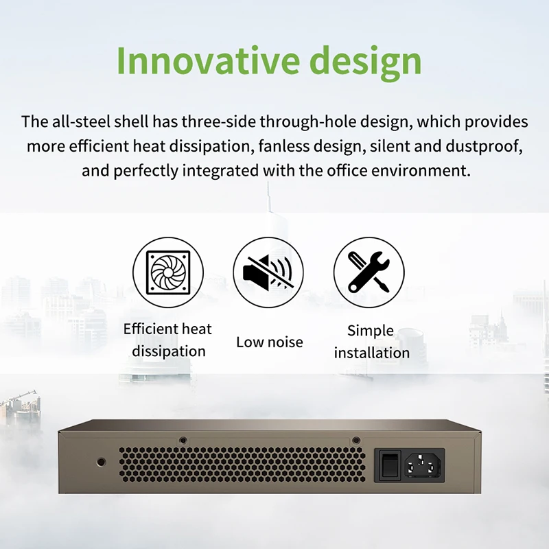 TD TDTEG1016D 16 Порты коммутатор Gigabit Ethernet 10/100/1000 Мбит сетевой Auto MDI/MDIX 6KV