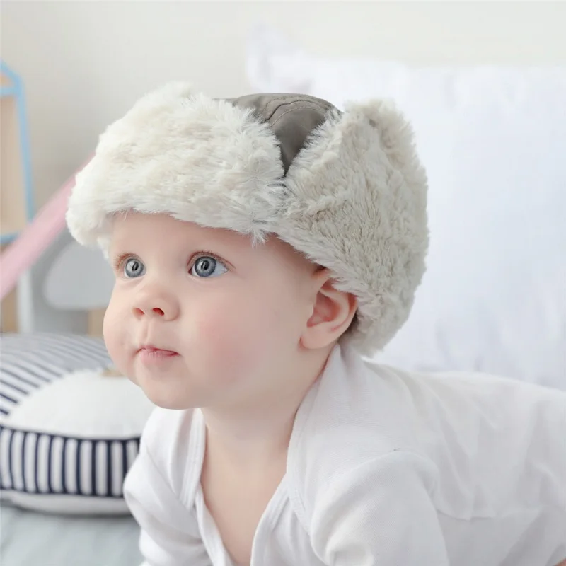 Baby Hat Wind Proof Ear Protective Cap Boy Winter Warm Newborn Caps |