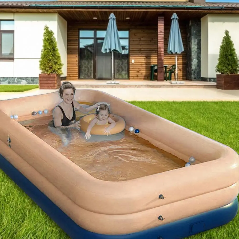 Piscina inflable de alta calidad para ni&ntilde;os y adultos, piscina infantil de uso dom&eacute;stico de gran tama&ntilde;o, piscina cuadrada inflable para adultos-1