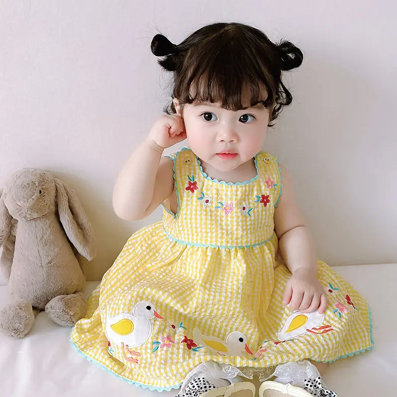 Платья для новорожденных девочек летняя Милая одежда свадебвечерние платье на