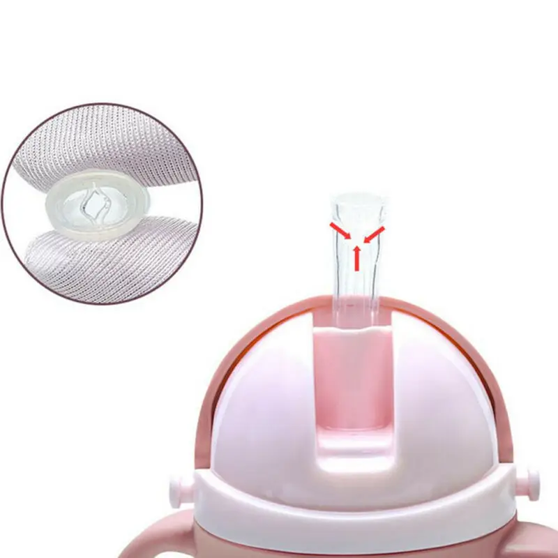 Горячая 1 шт 270 мл детские дети мультфильм животных школы питьевой воды соломы для