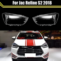 for jac refine s2 2018 front headlamps cover transparent lampshade headlight shell cover lens glass masks head lamp lampcover