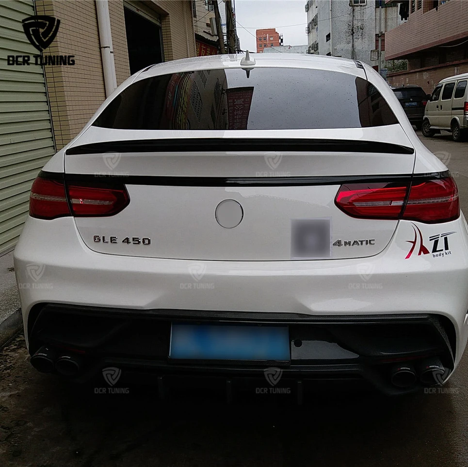 Задний спойлер для багажника из углеродного волокна Mercedes GLE coupe Benz class W166 GLE63 AMG 300 400